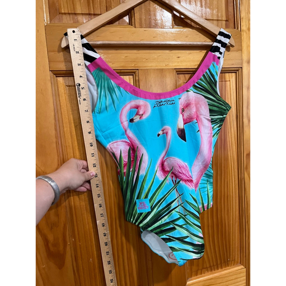 Dolce & Gabbana x DJ Khaled One Piece Swimsuit Flamingo Print NWOT No Size Tag - Picture 6 of 7